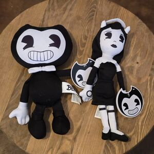 Bendy & The Ink Machine Plush Set Bendy Alice Angel NWT Jakks Pacific